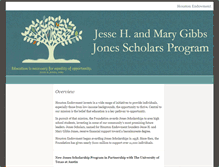 Tablet Screenshot of jonesscholars.org